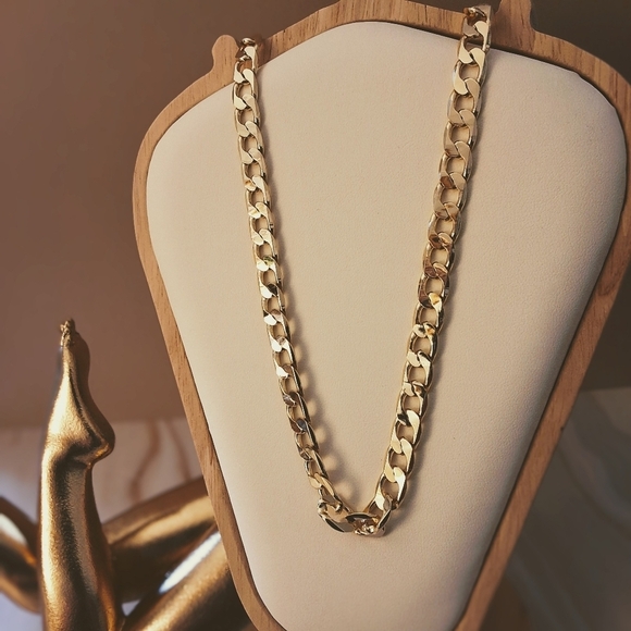 💥 Pretty Bird 18K Yellow Gold Plated Large Link Chain – 24 Inch - Picture 3 of 9